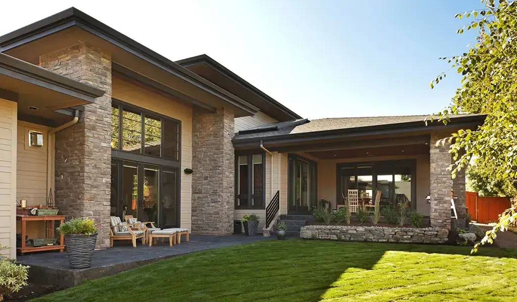 Extension de maison et véranda sur jardin